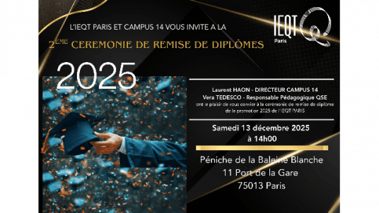 IEQT Paris - Cérémonie de remise de diplômes 